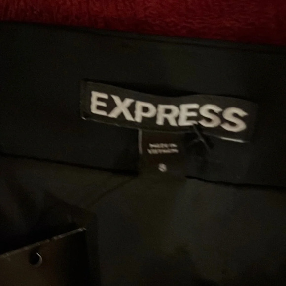 Express black peplum midi skirt Sz  8 - Picture 8 of 12